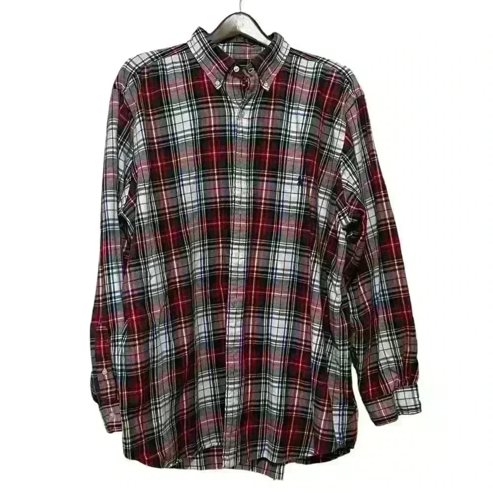 POLO RALPH LAUREN CLASSIC FIT PERFORMANCE FLANNEL PLAID SHIRT MENS SIZE 2XB $168